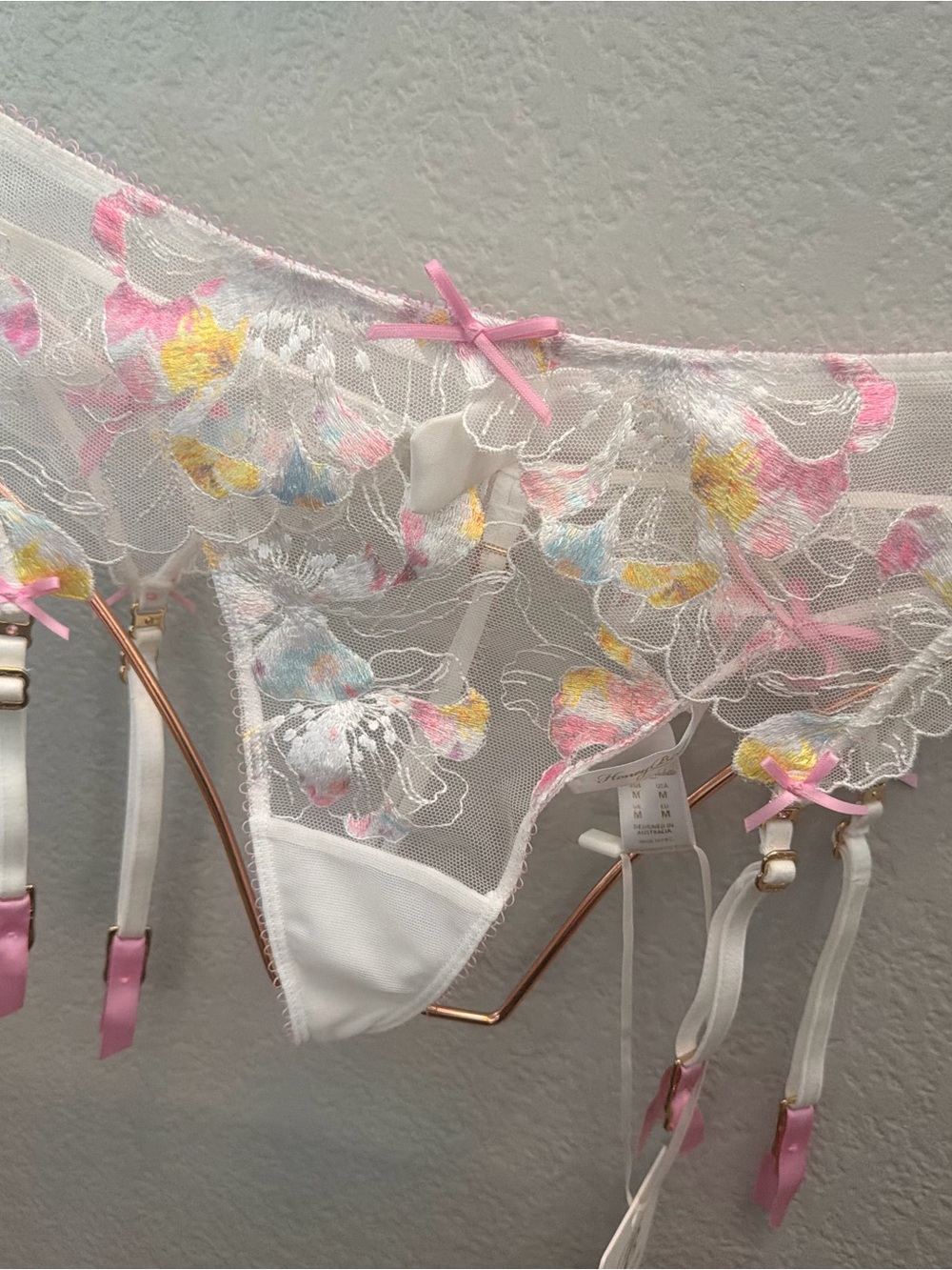 Honey birdette | Fleur 3 piece lingerie set | medium/36d. NWT - Picture 9 of 11